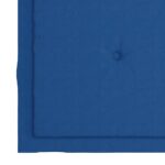 Chaises pliables de jardin avec coussins lot de 4 Teck solide – Image 9