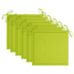 Chaises pliables de jardin avec coussins lot de 6 Bois de teck – Image 4