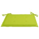 Chaises pliables de jardin avec coussins lot de 6 Bois de teck – Image 6