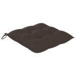 Chaises pliables de jardin avec coussins lot de 6 Bois de teck – Image 6