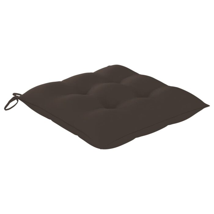 Chaises pliables de jardin avec coussins lot de 6 Bois de teck – Image 6