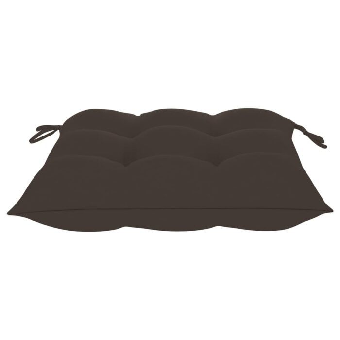 Chaises pliables de jardin avec coussins lot de 6 Bois de teck – Image 8