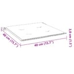 Chaises pliables de jardin avec coussins lot de 4 Teck solide – Image 12