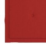 Chaises pliables de jardin avec coussins lot de 4 Teck solide – Image 9