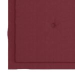 Chaises pliables de jardin avec coussins lot de 4 Teck solide – Image 9