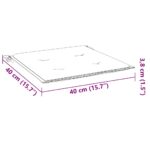 Chaises pliables de jardin avec coussins lot de 4 Teck solide – Image 12