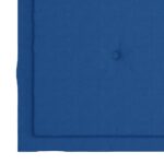 Chaises pliables de jardin avec coussins lot de 4 Teck solide – Image 9