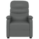 Fauteuil inclinable électrique Gris Similicuir – Image 2