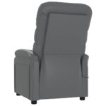 Fauteuil inclinable électrique Gris Similicuir – Image 4
