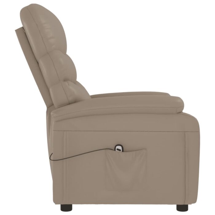 Fauteuil inclinable électrique Cappuccino Similicuir – Image 3