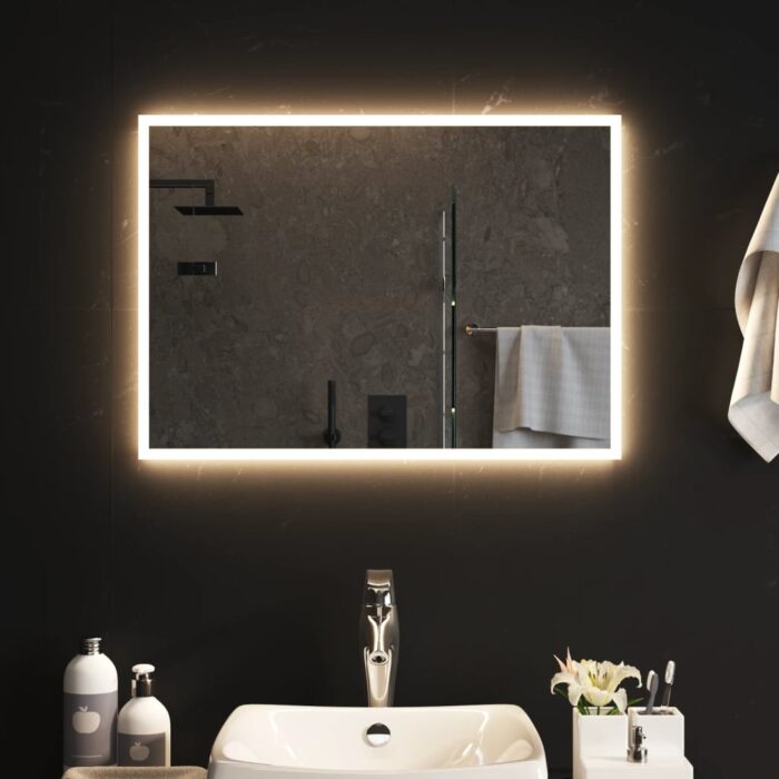 Miroir de salle de bain à LED 50x70 cm – Image 1