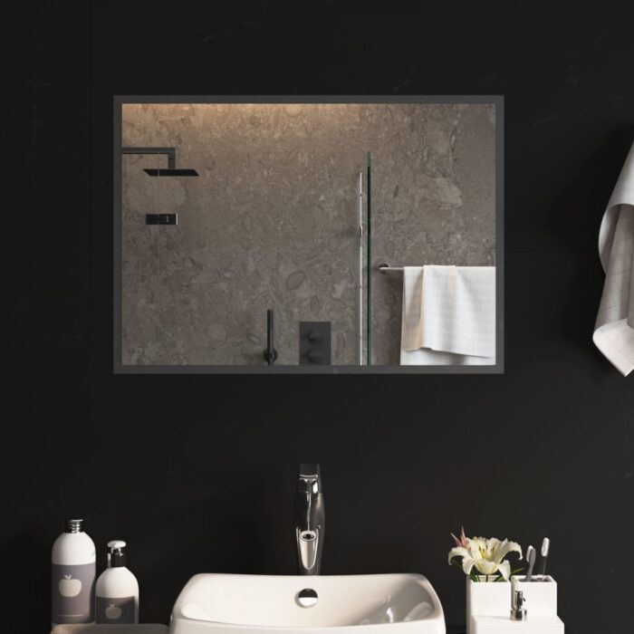 Miroir de salle de bain à LED 50x70 cm – Image 2