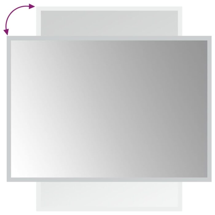 Miroir de salle de bain à LED 50x70 cm – Image 4