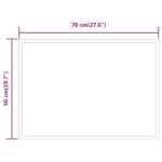 Miroir de salle de bain à LED 50x70 cm – Image 5