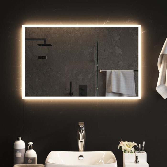 Miroir de salle de bain à LED 50x80 cm – Image 1
