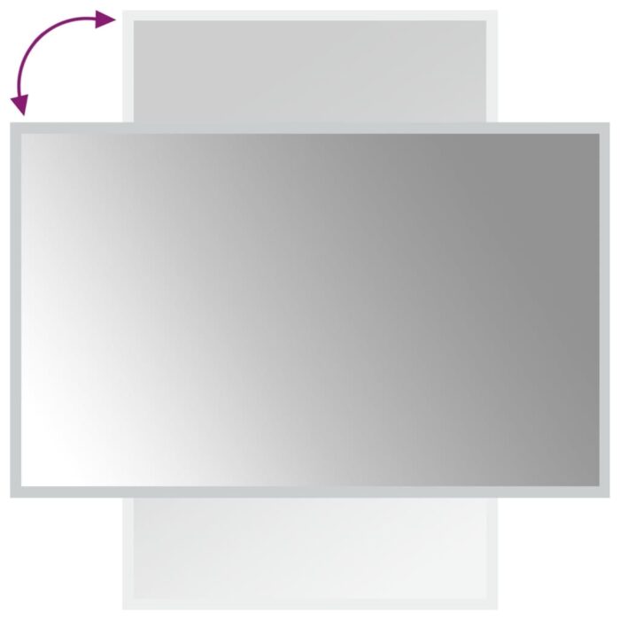Miroir de salle de bain à LED 50x80 cm – Image 4