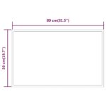 Miroir de salle de bain à LED 50x80 cm – Image 5