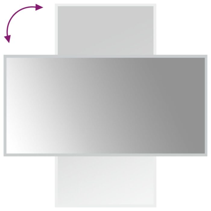 Miroir de salle de bain à LED 50x100 cm – Image 4