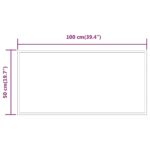 Miroir de salle de bain à LED 50x100 cm – Image 5