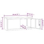 Classeur blanc 90x40x145 cm acier – Image 12