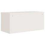 Classeur blanc 90x40x145 cm acier – Image 4