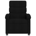 Fauteuil de massage inclinable noir tissu – Image 2