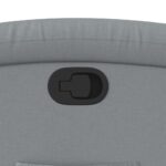 Fauteuil inclinable en tissu gris clair – Image 7