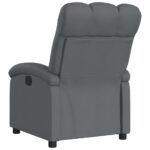 Fauteuil inclinable en tissu gris foncé – Image 3