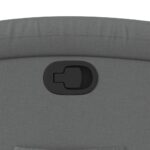 Fauteuil inclinable en tissu gris foncé – Image 7
