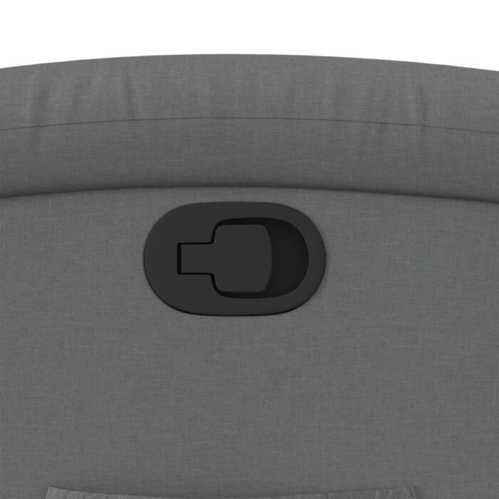 Fauteuil inclinable en tissu gris foncé – Image 7
