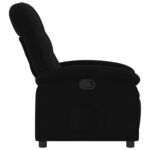 Fauteuil inclinable en tissu noir – Image 2