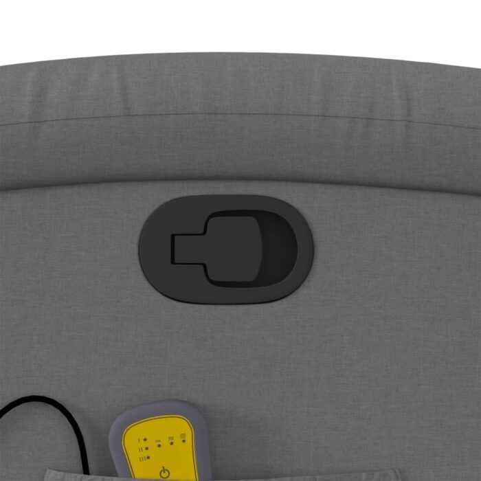 Fauteuil de massage inclinable gris foncé tissu – Image 8