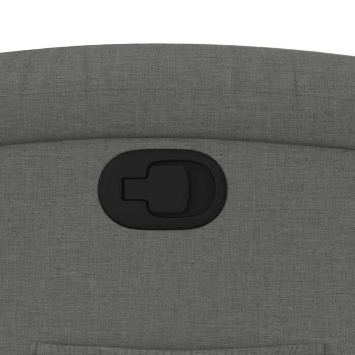 Fauteuil inclinable gris foncé tissu – Image 7