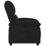Fauteuil inclinable noir tissu – Image 5