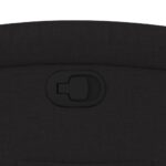 Fauteuil inclinable noir tissu – Image 7
