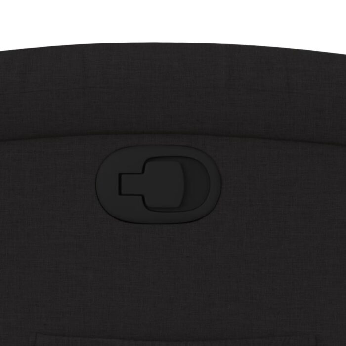 Fauteuil inclinable noir tissu – Image 7