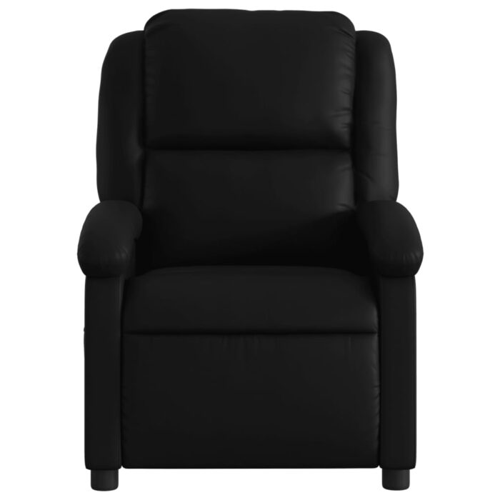 Fauteuil inclinable noir similicuir – Image 4