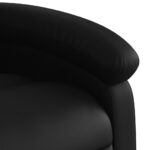 Fauteuil inclinable noir similicuir – Image 6