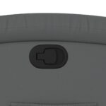 Fauteuil inclinable gris similicuir – Image 7