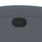 Fauteuil inclinable en velours gris foncé – Image 7