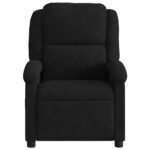 Fauteuil inclinable en velours noir – Image 4