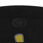 Fauteuil de massage inclinable noir velours – Image 8