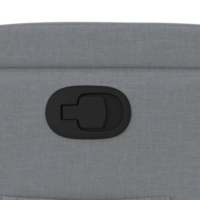 Fauteuil inclinable en tissu gris clair – Image 7