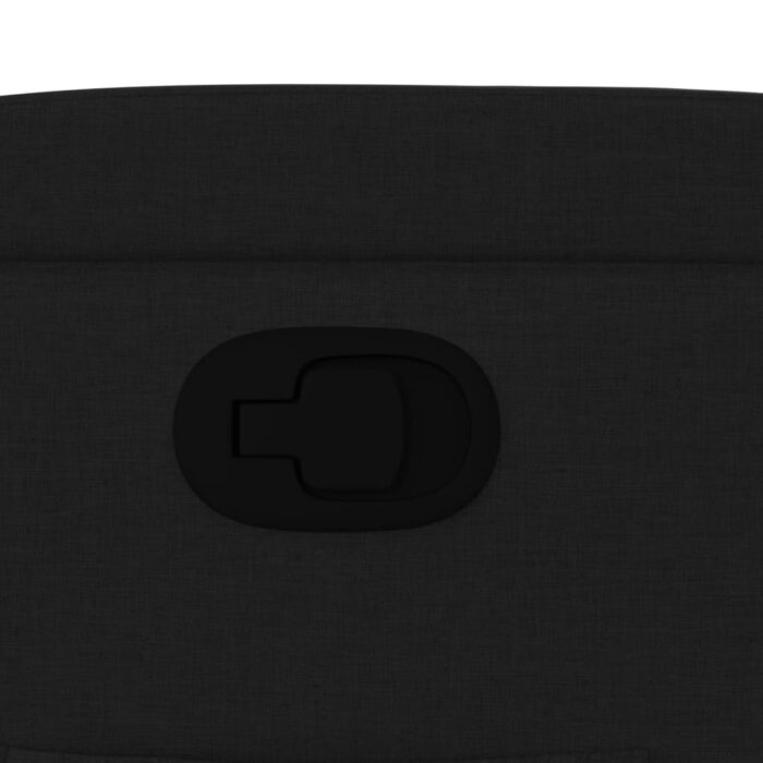 Fauteuil inclinable en tissu noir – Image 7