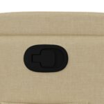 Fauteuil inclinable en tissu crème – Image 7