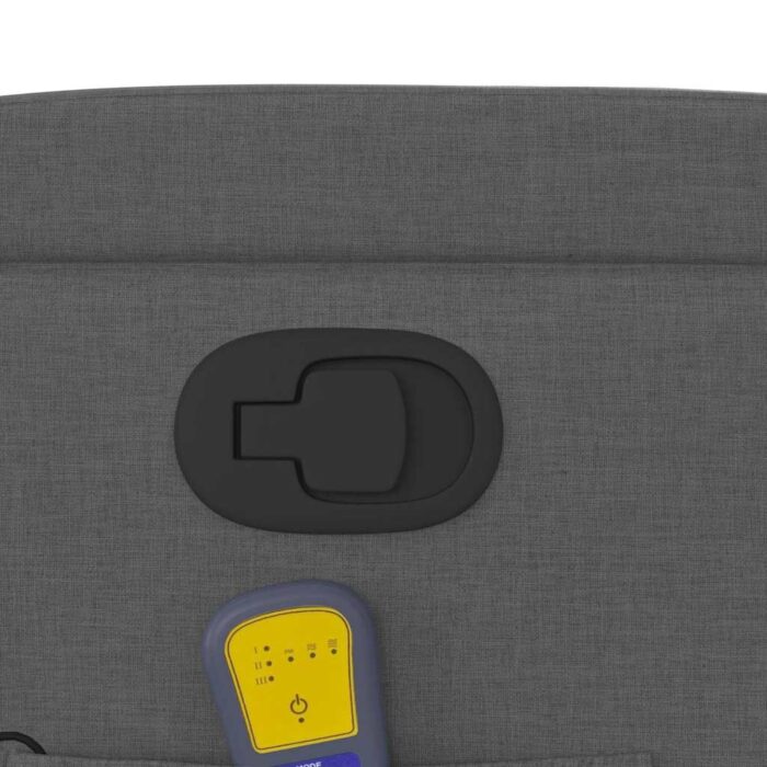 Fauteuil de massage inclinable gris foncé tissu – Image 8