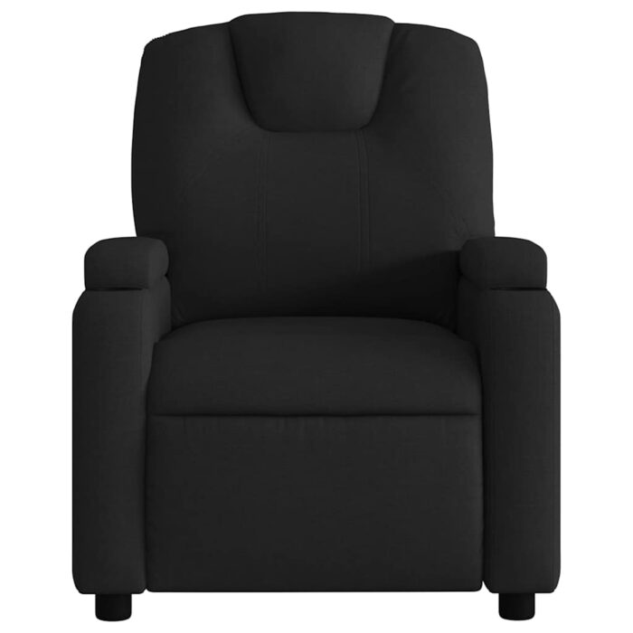 Fauteuil inclinable de massage en tissu noir – Image 5