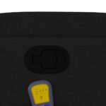 Fauteuil inclinable de massage en tissu noir – Image 8