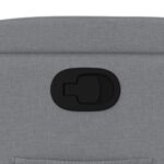 Fauteuil inclinable en tissu gris clair – Image 7