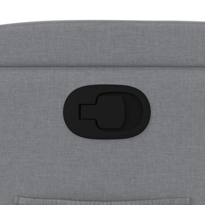 Fauteuil inclinable en tissu gris clair – Image 7